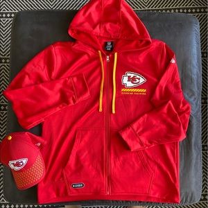 New Era NFL Team Apparel Kansas City Chiefs Combine Authentic zip up hoodie